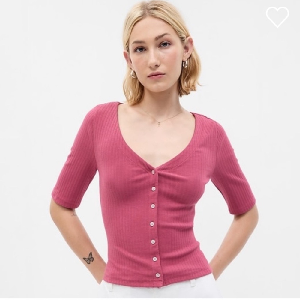 NWOT GAP women’s Modern V-Neck Rib Cardigan